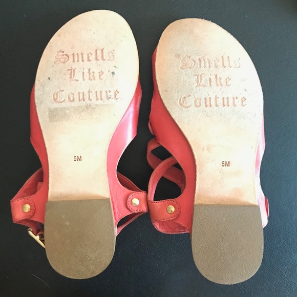 Juicy Couture gladiator sandals 5M CORAL - Picture 2 of 4